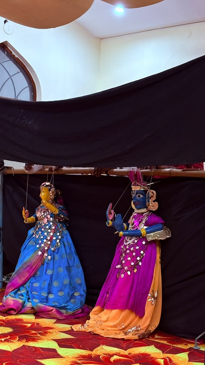Chekka Bommalata wooden rod puppets